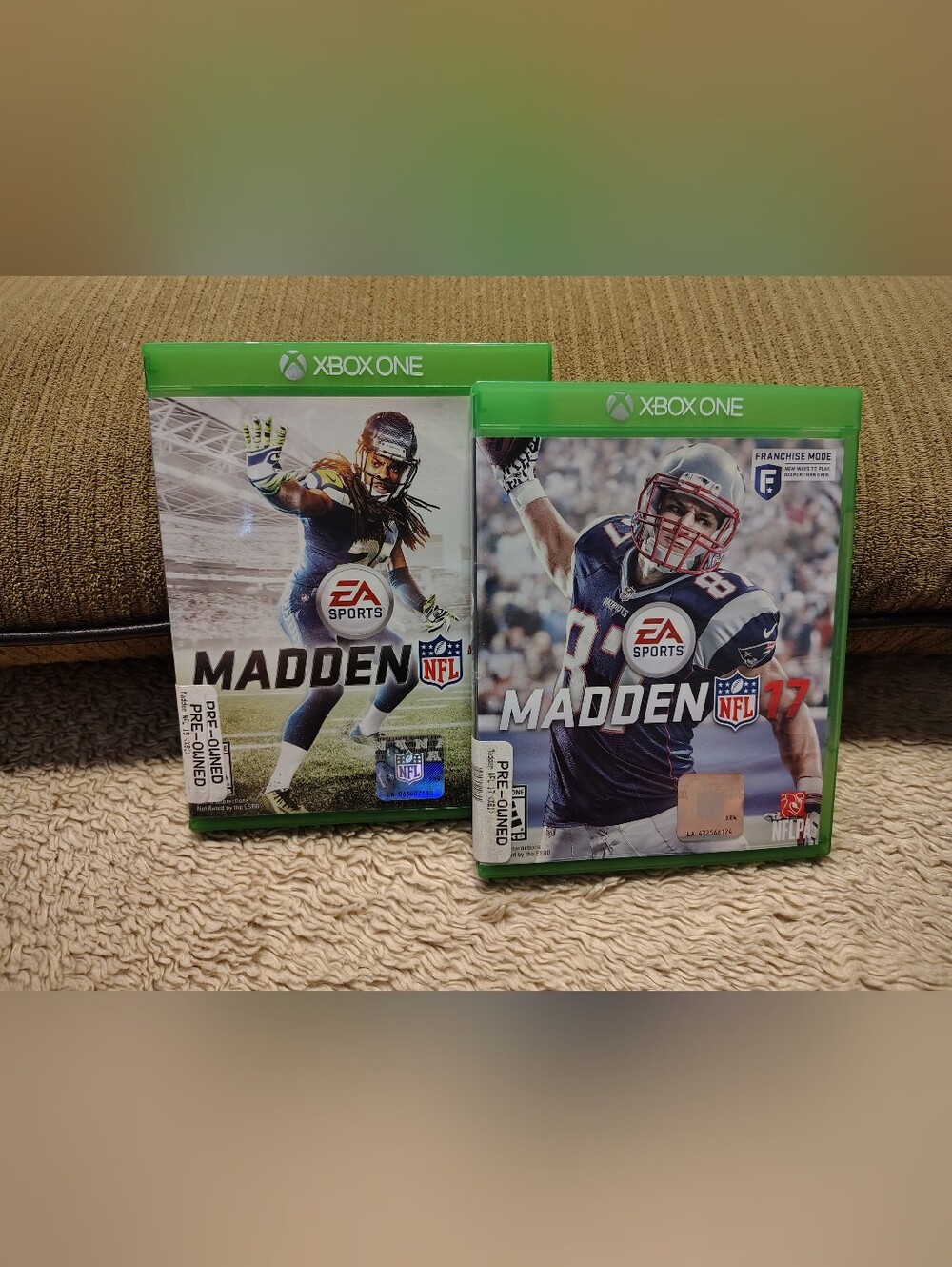 Xbox One Madden 15 & 17 NFL Football Video Games